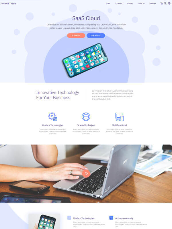 Mobile Web Design Template  