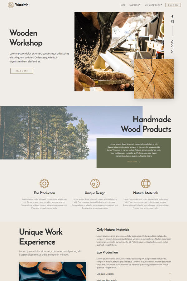 Wood Workshop Theme