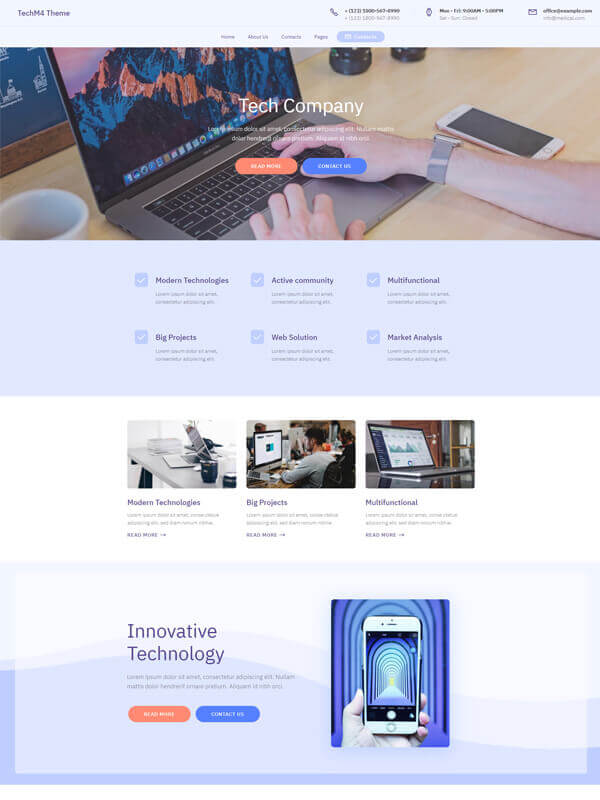 Web Page Design Template