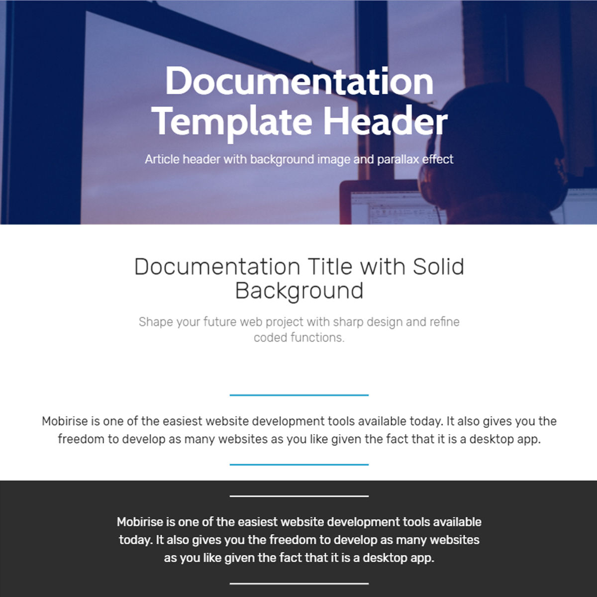   HTML Documentation  