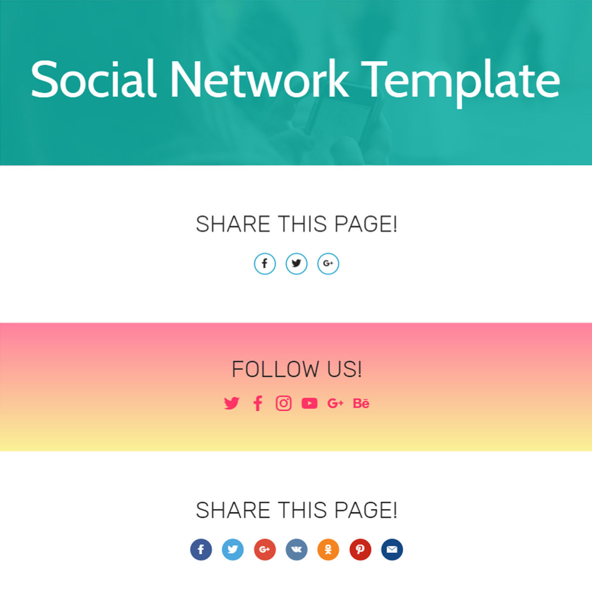   HTML5 Social Network  