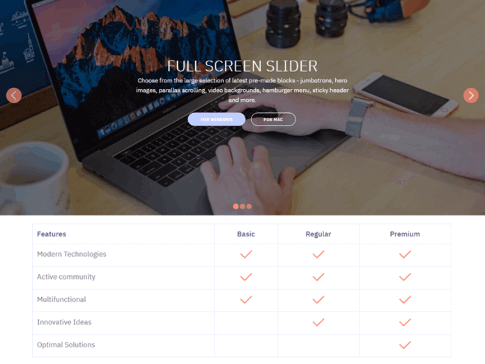 Slider Web Design Template